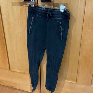H&M moto-style joggers for kids. Size 7.